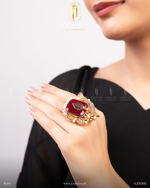 The Chandrika Adjustable Ring